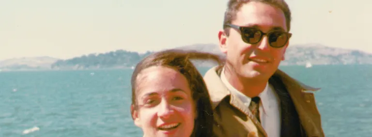 Neta and John Bachall in the mid 1960's on the ocean