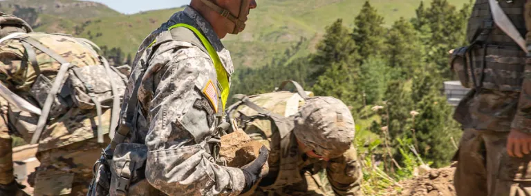 The South Dakota National Guard’s 28th annual Golden Coyote training exercise brought multiple units and nearly a hundred personnel together from Denmark, Suriname, Canada and 10 states to work on projects across South Dakota, including one at Sanford Lab.