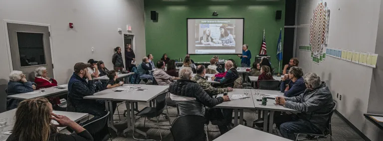 classroom space at the Visitor Center