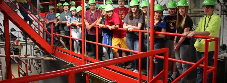 Green Chemistry Camp tour the WWTP at Sanford Lab.