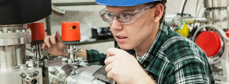 As a physics student at SD Mines, Thomas Kadlecek worked on assembling the CASPAR detector.