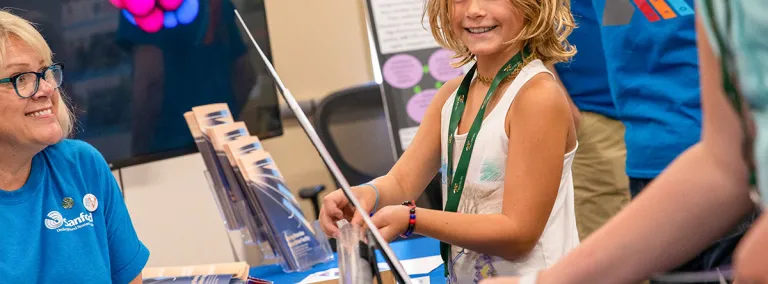 child enjoying Neutrino Day