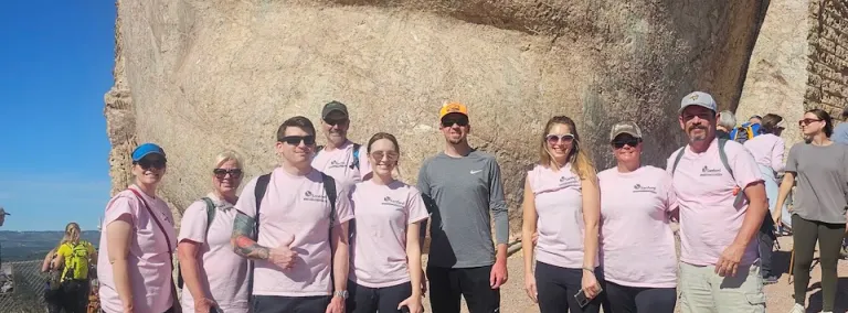 SURF personnel, friends, and family members wore pink at this year’s Crazy Horse Volksmarch as part of the annual Breast Cancer Awareness Month fundraising effort for Foundation for Health. 