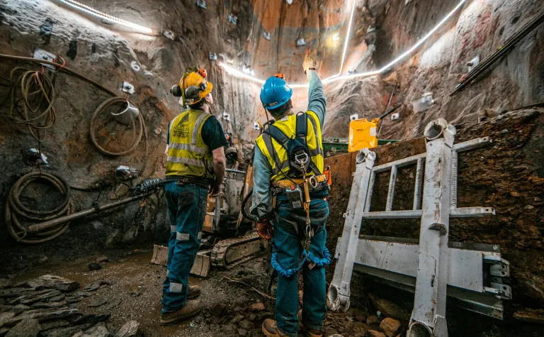 Excavation of huge caverns for DUNE particle detector is underway