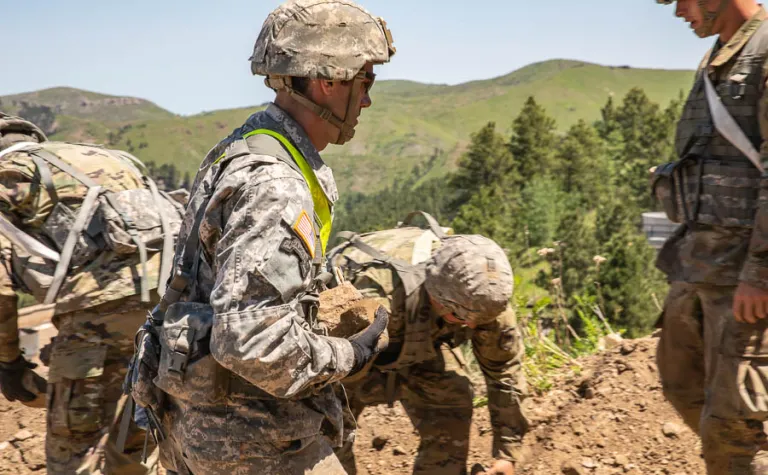 The South Dakota National Guard’s 28th annual Golden Coyote training exercise brought multiple units and nearly a hundred personnel together from Denmark, Suriname, Canada and 10 states to work on projects across South Dakota, including one at Sanford Lab.