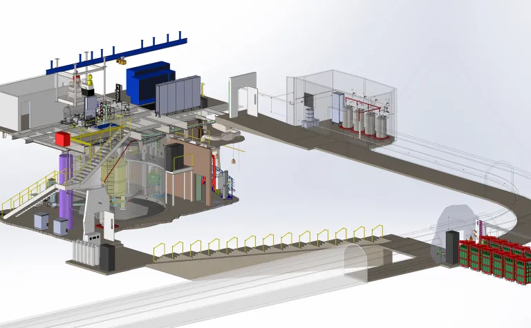 Drawing of Davis Cavern renovations