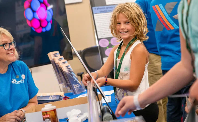 child enjoying Neutrino Day