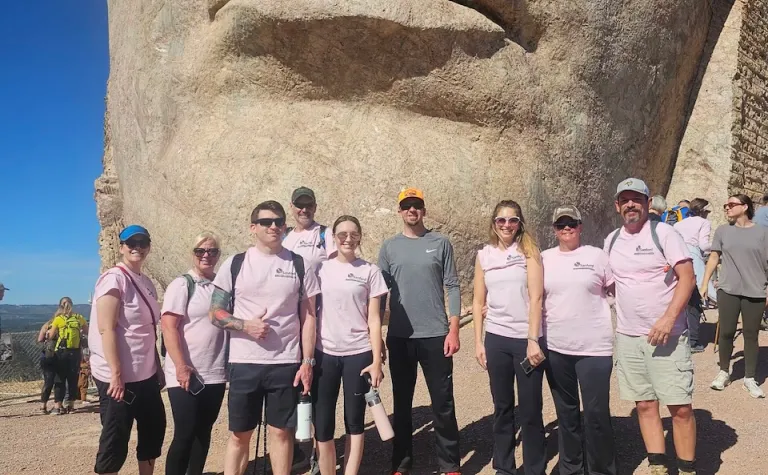 SURF personnel, friends, and family members wore pink at this year’s Crazy Horse Volksmarch as part of the annual Breast Cancer Awareness Month fundraising effort for Foundation for Health. 