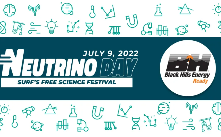 Black Hills Energy logo alongside Neutrino Day logo