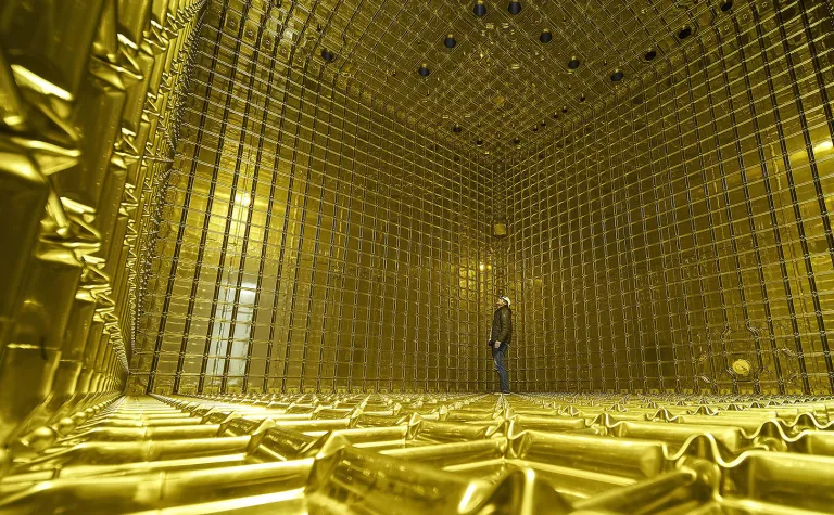 Inside the ProtoDUNE detector