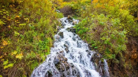 gently flowing effluent