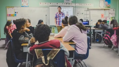 Classroom students