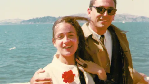 Neta and John Bachall in the mid 1960's on the ocean